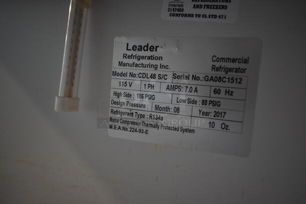 2017 Leader CDL48 S/C Stainless Steel Commercial Floor Style Deli Display Case Merchandiser. 115 Volts, 1 Phase. Tested and Working! - Image 9 of 9