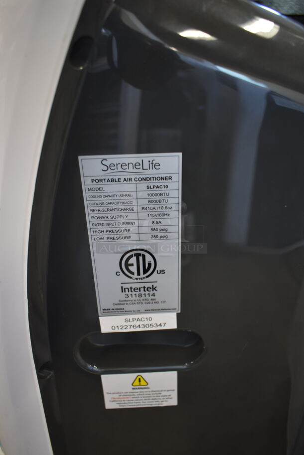 SereneLife SLPAC10 Portable Air Conditioner. 10,000 BTU. 115 Volts, 1 Phase. Tested and Working! - Image 4 of 5