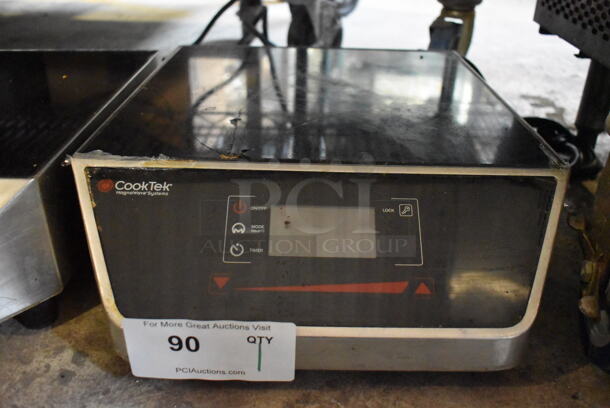 2014 CookTek MC3500G Stainless Steel Commercial Countertop Electric Powered Single Burner Induction Range. 208-240 Volts, 1 Phase. 14x17x5