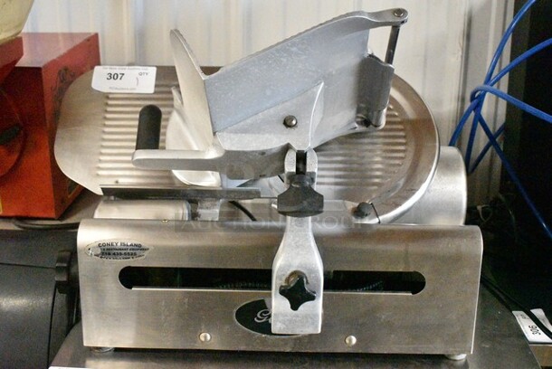Globe 500 Stainless Steel Commercial Countertop Automatic Meat Slicer w/ Blade Sharpener. 115 Volts, 1 Phase. Tested and Does Not Power On - Image 1 of 6