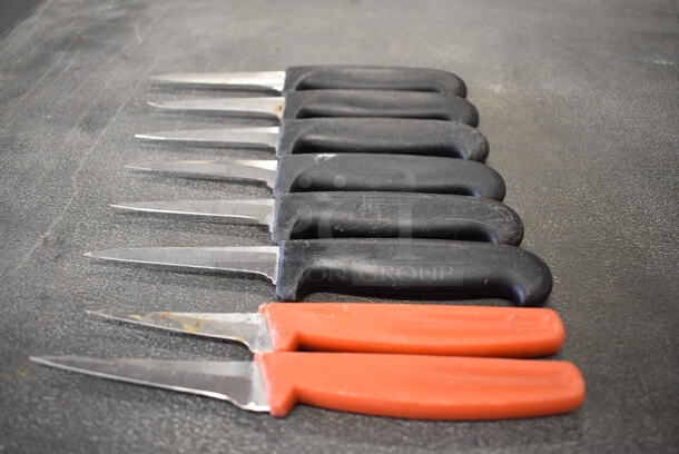 8 Sharpened Stainless Steel Paring Knives. Includes 7". 8 Times Your Bid! - Image 4 of 4