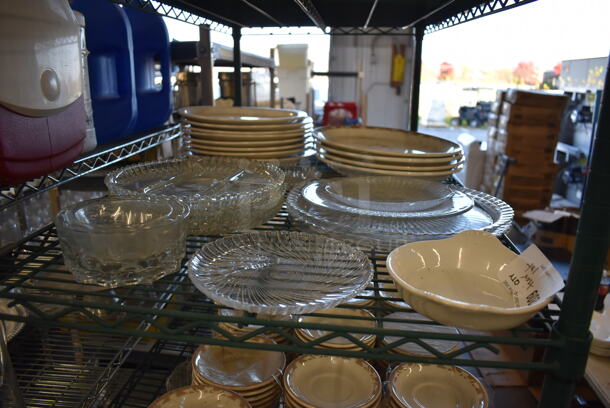 ALL ONE MONEY! Tier Lot of Various Items Including Ceramic and Glass Plates - Image 2 of 3
