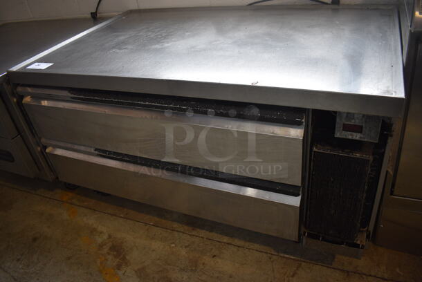 Silver King Model SKRCB50H Stainless Steel Commercial 2 Drawer Chef Base on Commercial Casters. 115 Volts, 1 Phase. 50.5x31x26. Tested and Working! - Image 3 of 8