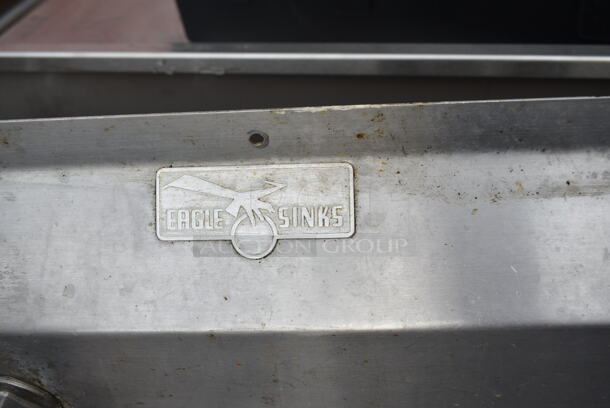 Stainless Steel Commercial 3 Bay Sink w/ Right Side Drain Board, Faucet and Handles. Bays 16x16x9 - Image 7 of 8