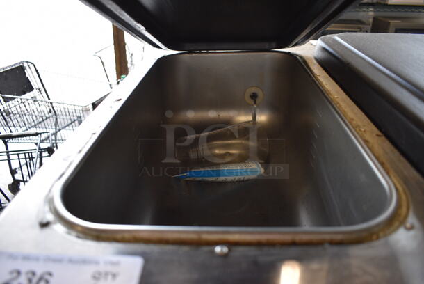 Taylor Model 342D-27 Stainless Steel Commercial Floor Style Air Cooled 2 Flavor Frozen Beverage Machine w/ Drink Mixer Attachment on Commercial Casters. Missing Pieces. 208-230 Volts, 1 Phase. 26x34x60 - Image 8 of 9