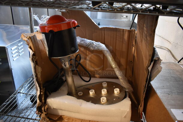 IN ORIGINAL BOX! Galaxy 177GLXYGW Metal Countertop Glass Washer. Missing Brushes. 120 Volts, 1 Phase. Tested and Working! - Image 1 of 5