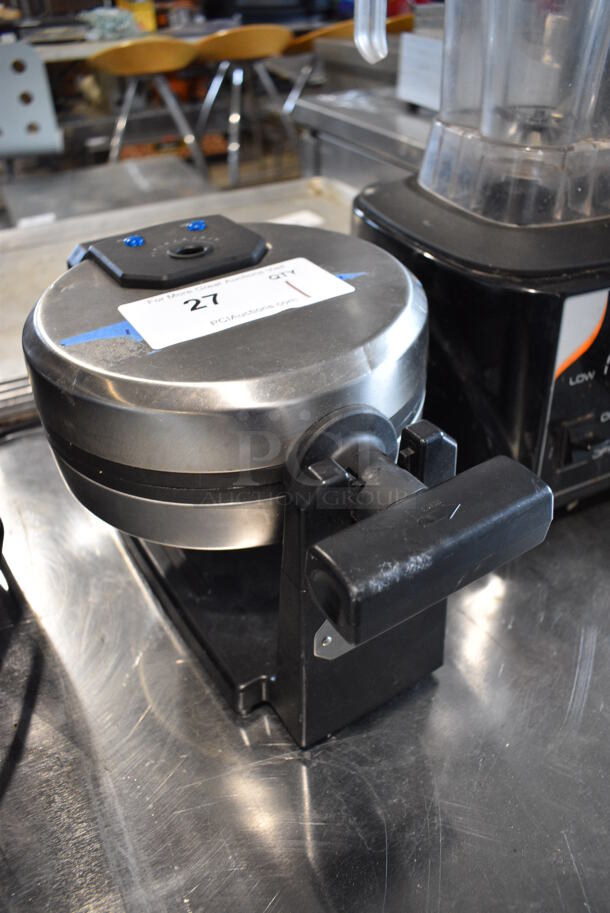 Cuisinart Model WAF-F10 Metal Countertop Waffle Maker. 120 Volts, 1 Phase. 8x15x8. Cannot Test Due To Cut Power Cord - Image 3 of 5