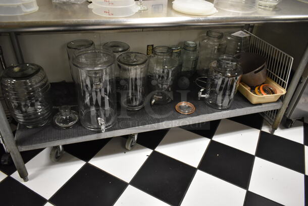 Stainless Steel Commercial Table w/ Under Shelf. Does Not Include Contents. BUYER MUST REMOVE. (ice room) - Image 3 of 5