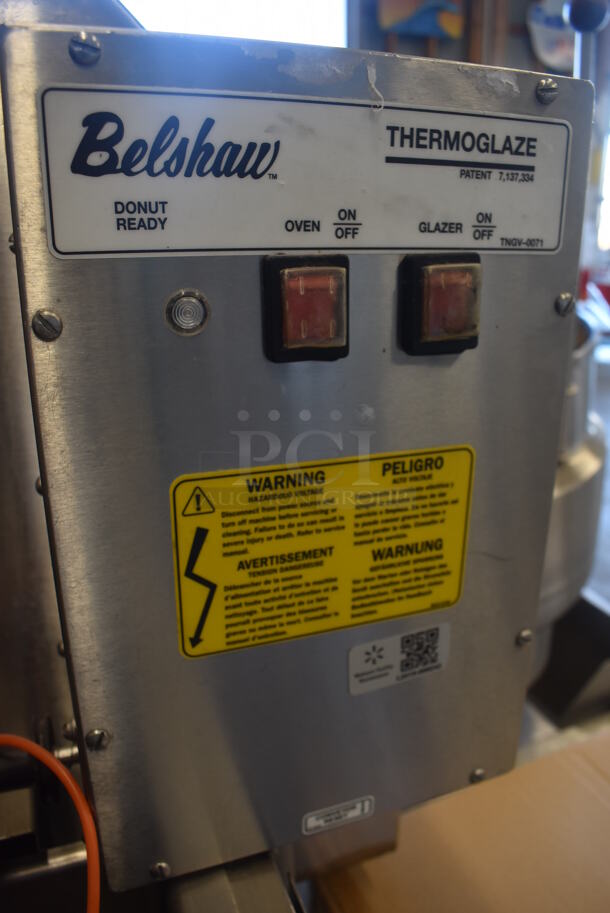 Belshaw Adamatic TG-50 Stainless Steel Commercial Floor Style Thermoglaze Icing Machine on Commercial Casters. Missing 1 Caster. 208 Volts, 1 Phase. 80x34x54 - Image 5 of 8