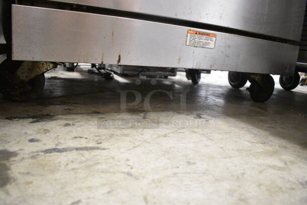 Vulcan 36XTL-559 Stainless Steel Commercial Propane Gas Powered Flat Top Griddle w/ Oven, Over Shelf and Back Splash on Commercial Casters. - Image 2 of 7