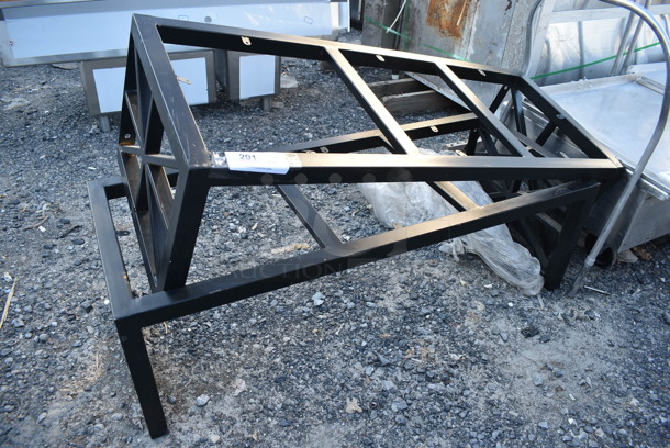 2 Black Metal Dunnage Racks. 48x19x15. 2 Times Your Bid!  - Image 1 of 3