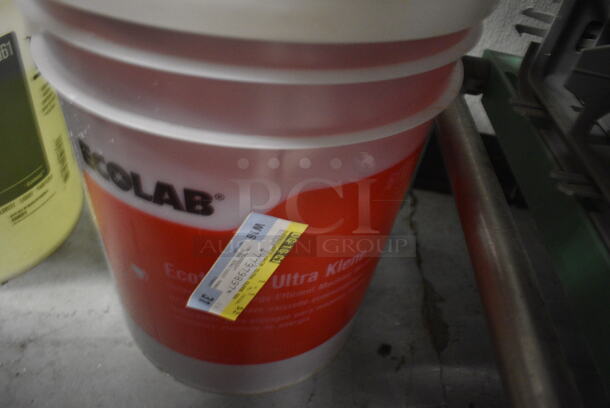 4 Buckets of Ecolab Cleaner; Ecotemp Ultra Dry Rinse Additive, Ultra San and 2 Ecotemp Ultra Klene Detergent. 12x12x15. 4 Times Your Bid! (kitchen) - Image 6 of 6