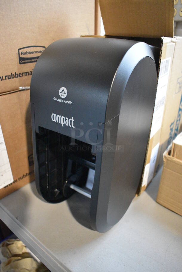 BRAND NEW IN BOX! Georgia Pacific Compact Poly Wall Mount Toilet Paper Dispenser. 6.5x7x14 - Image 2 of 5