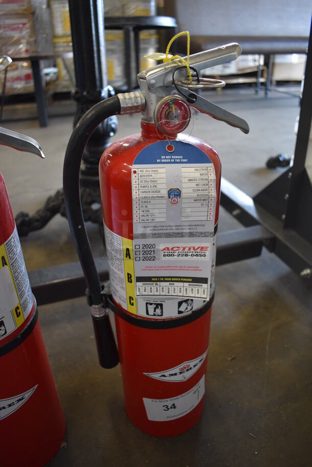 Amerex Dry Chemical Fire Extinguisher. 7x5x20 - Image 3 of 4