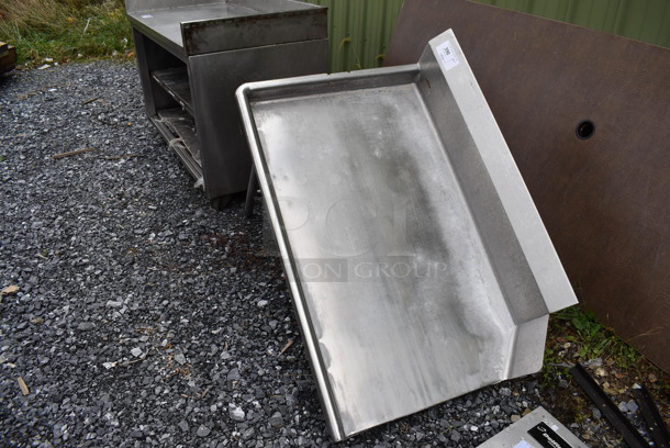 Stainless Steel Commercial Left Side Clean Side Dishwasher Table. 45x30x45 - Image 2 of 4