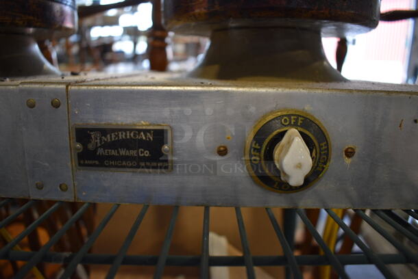 American Metalware Metal Commercial Countertop 2 Head Waffle Maker. 24x12x8. Tested and Working! - Image 4 of 6