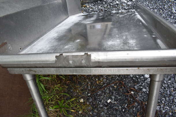 Stainless Steel Commercial Left Side Clean Side Dishwasher Table. 45x30x45 - Image 4 of 4