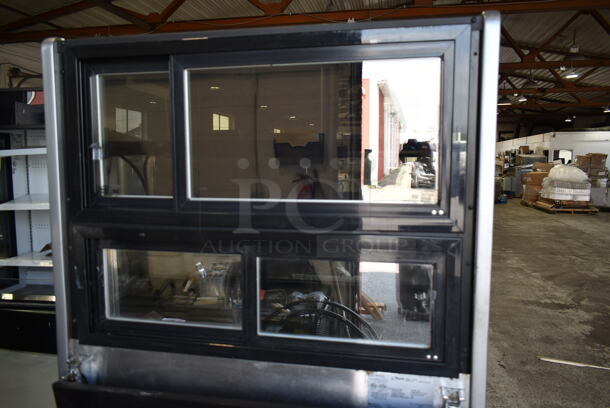 Structural Concepts Oasis C3Z3667 Black 36 1/2" Horizontal Air Curtain Display Case with Dry Top Display. 120 Volts, 1 Phase. Tested and Working! - Image 6 of 9