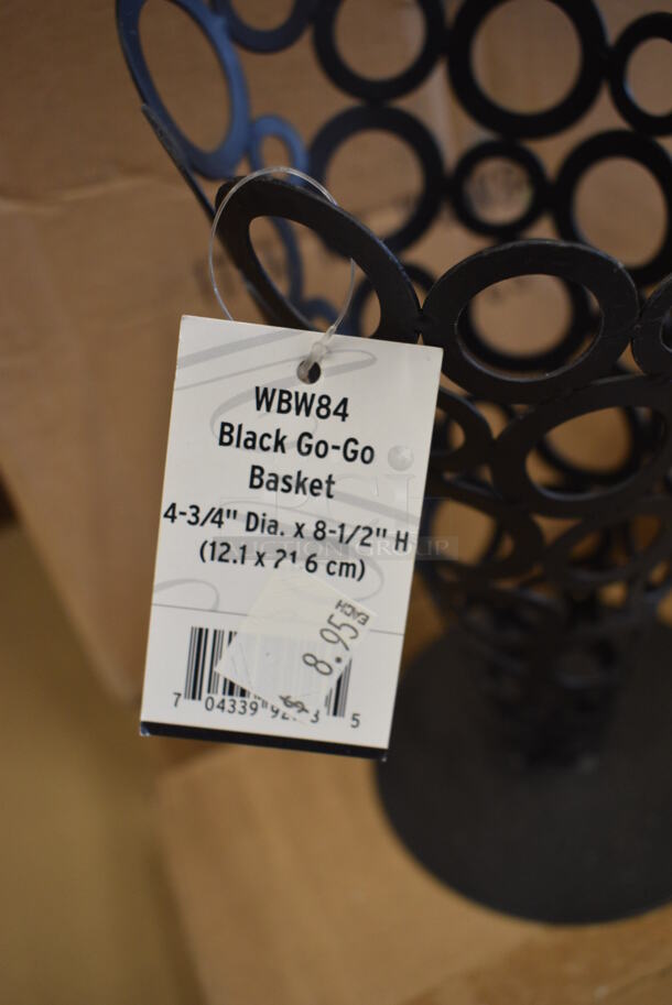 12 BRAND NEW IN BOX! American Metalcraft Black Metal Go Go Baskets. 4.75x4.75x8.75. 12 Times Your Bid! - Image 3 of 4