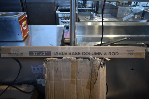 BRAND NEW SCRATCH AND DENT! Box of Lancaster Table & Seating 164TCOLROD37 Table Base Colum & Rod - Image 3 of 4