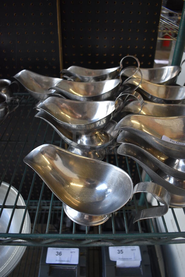 17 Metal Gravy Boats. 8.5x4x4. 17 Times Your Bid! - Image 2 of 2