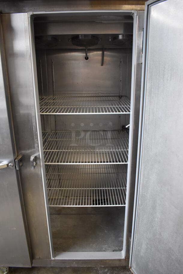 Continental 3F-R Stainless Steel Commercial 3 Door Reach In Freezer w/ Racks. Does Not Have Compressor. Goes GREAT w/ Lot 378! 115 Volts, 1 Phase. 78x36x78 - Image 6 of 8