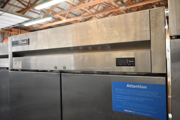 2020 True T-35 Stainless Steel Commercial 2 Door Reach In Cooler w/ Poly Coated Racks and Commercial Casters. 115 Volts, 1 Phase. Tested and Working! - Image 2 of 10
