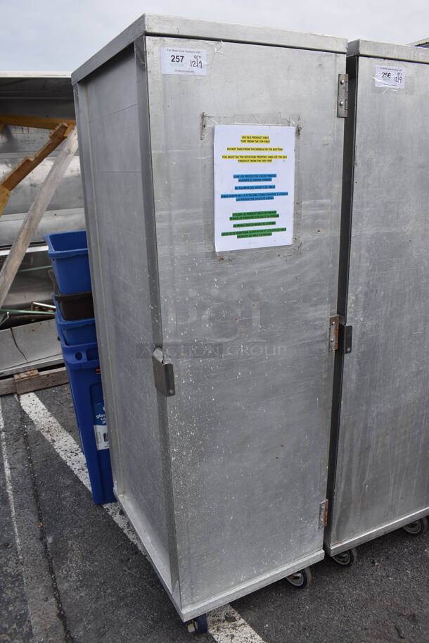 Metal Commercial Enclosed Pan Transport Rack on Commercial Casters. 21x27x66 - Image 2 of 5