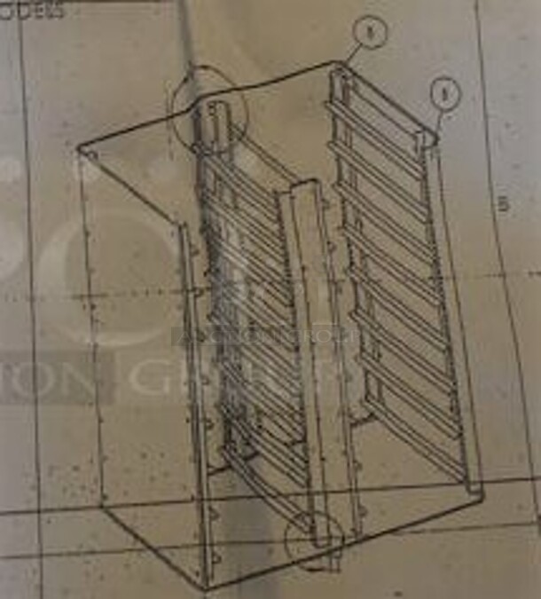 BRAND NEW IN BOX! Hobart Model G2ACC-TK1LR Metal Pan Rack.