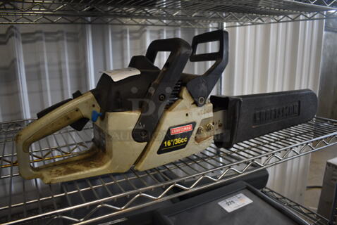 Craftsman 16" Chainsaw w/ Blade Cover. 11x30x10.5