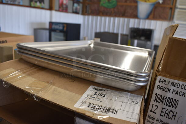 15 BRAND NEW IN BOX! Vollrath Metal Half Size Baking Pans. 13x18x1. 15 Times Your Bid! - Image 4 of 6