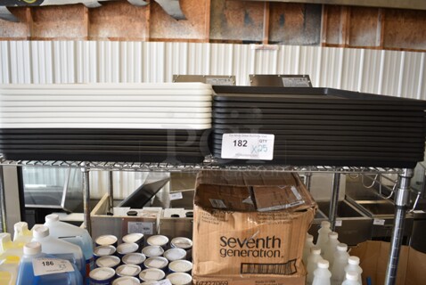 25 Poly Trays Including 407MT1826BKBlack and 407MT1826WH White. 25 Times Your Bid! 