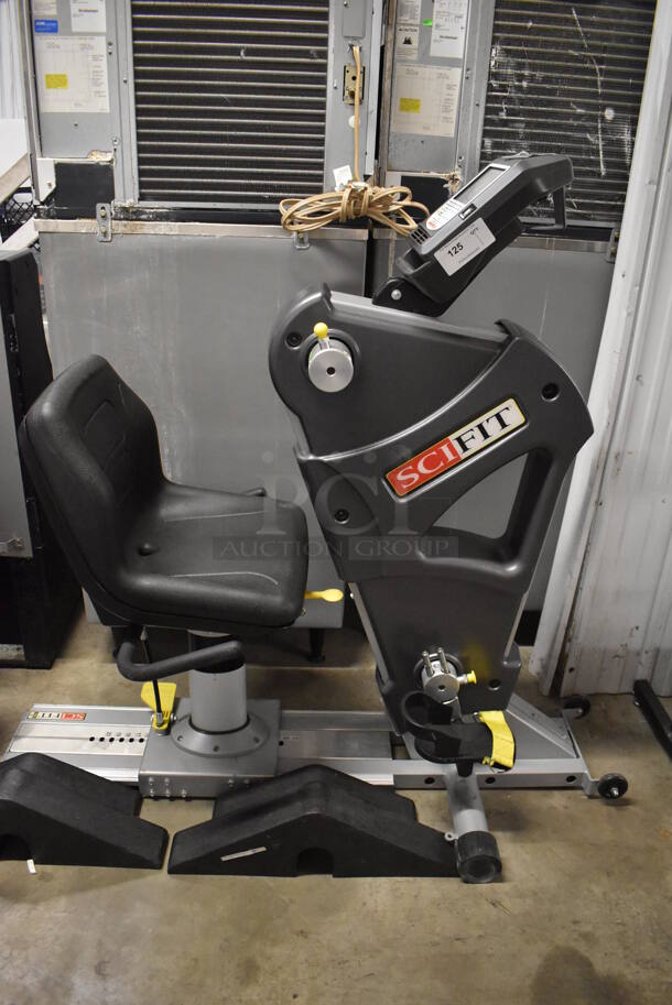 SciFit Metal Commercial Floor Style Stationary Exercise Bicycle. 27x65x59. Tested and Working! - Image 3 of 7