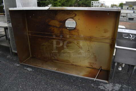 7' Stainless Steel Steam Hood. 84x20x54