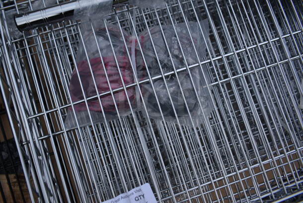 BRAND NEW SCRATCH AND DENT! 4 Tier Chrome Finish Rack w/ Liquor Cage.  - Image 4 of 4