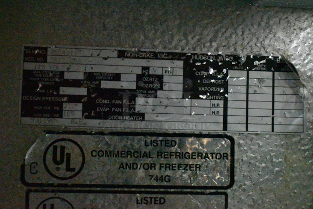 Norlake Stainless Steel Commercial Prep Table on Commercial Casters. 115 Volts, 1 Phase. Tested and Powers On But Does Not Get Cold - Image 11 of 11