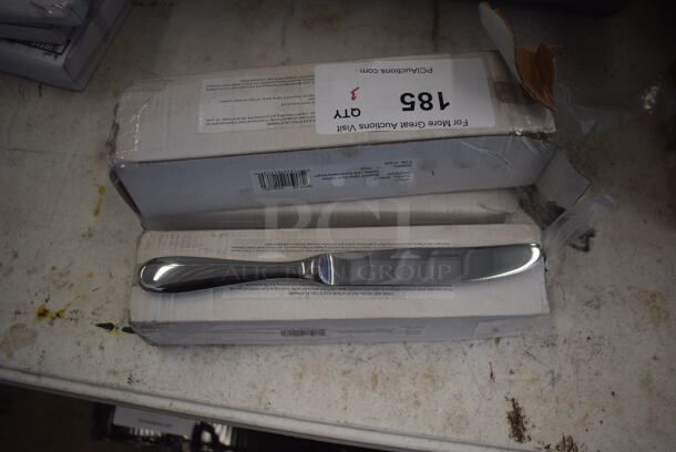 3 Boxes of 12 Winco Stanford Table Knives. 3 Times Your Bid! - Image 1 of 3