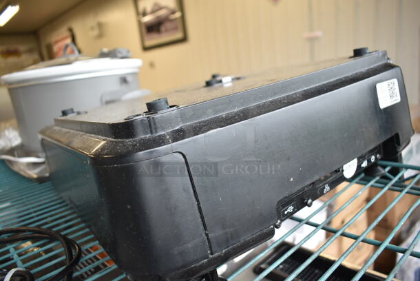 Hobart HTi Metal Countertop Scale w/ Label Printer. See Pictures for Cracked Screen.  120/208-240 Volts, 1 Phase. Tested and Powers On But Touch Screen Is Broken - Image 5 of 8