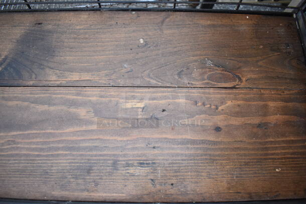 Wooden and Metal Shelf. 65x15.5x20 - Image 3 of 4