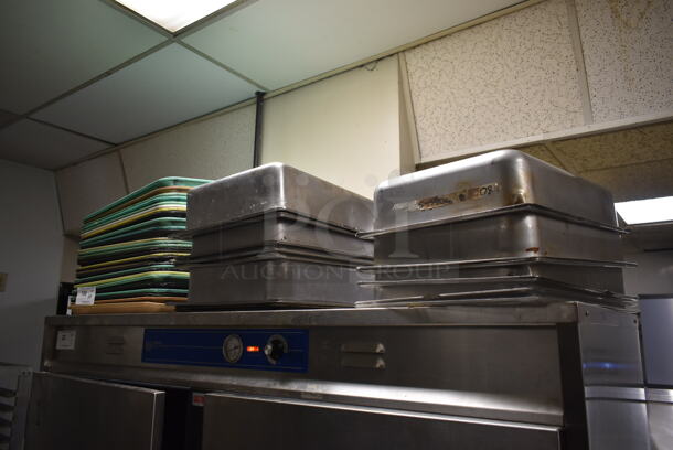 ALL ONE MONEY! Lot of Various Items on Shelf Including Poly Trays and Stainless Steel Drop In Bins. (kitchen #2) - Image 2 of 5