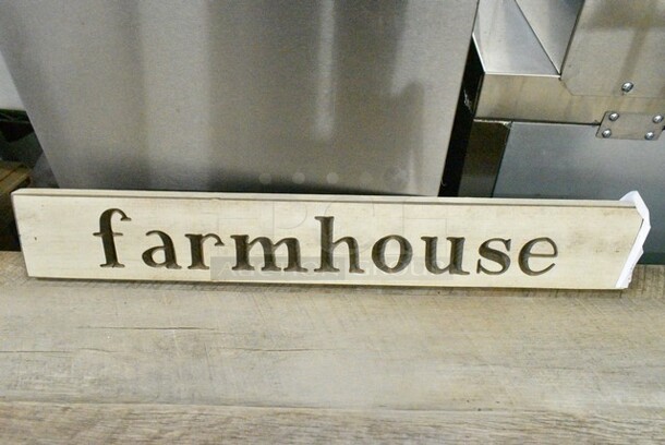 3 Various Decorative Signs; Farmhouse, Welcome and Coffee and Friends. 3 Times Your Bid!  - Image 7 of 8