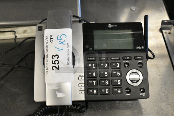 ALL ONE MONEY! Lot of 5 Various Items Including Corded Office Telephone, ERC30 Ink Packs, Receipt Printer Rolls. - Image 2 of 5