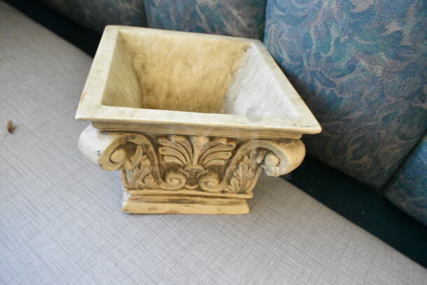 Wall Mount Table w/ Contents Including Spring/Summer Floral Decor. BUYER MUST REMOVE: Bring Tools and Manpower Needed To Remove This Item. (booth room)  - Image 4 of 9