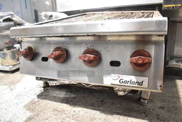 Garland Stainless Steel Commercial Countertop Natural Gas Powered Charbroiler Grill.  - Image 3 of 5