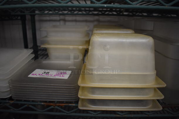 ALL ONE MONEY! Lot of Poly Drop In Bins and Lids; 13 1/6 Size Lids, 15 1/6x4 and 24 1/6x6 - Image 3 of 6