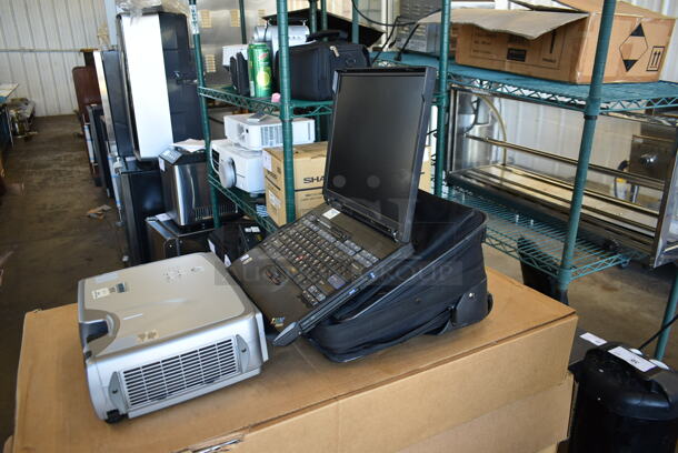 Hitachi CP-X430W LCD Projector and IBM Laptop in Bag. 100-120/200-240 Volts, 1 Phase.  - Image 2 of 11