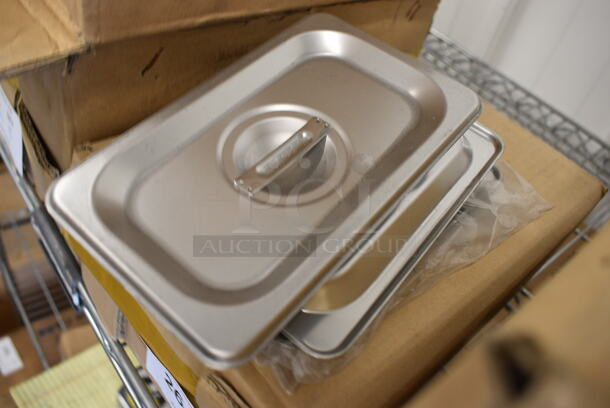 16 BRAND NEW IN BOX! Stainless Steel 1/9 Size Drop In Bin Lids. 16 Times Your Bid! - Image 2 of 2