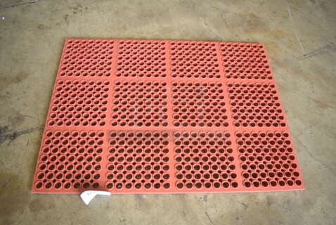BRAND NEW SCRATCH AND DENT! Orange Anti Fatigue Floor Mat. 