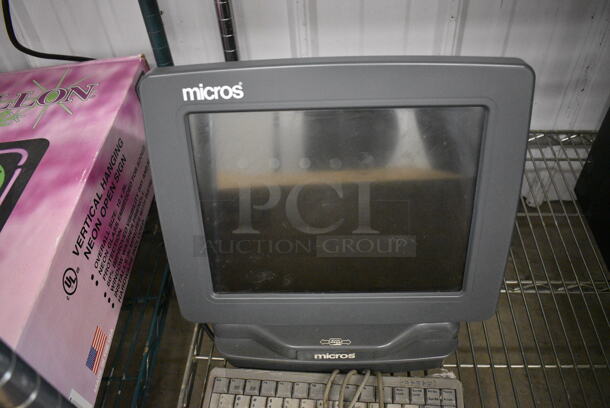 Micros 12" POS Monitor and Keyboard - Image 4 of 4