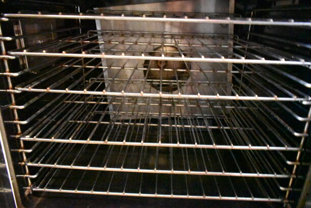 2 Garland MCO-ES-10S Master 200 Stainless Steel Commercial Electric Powered Full Size Convection Oven w/ Solid Doors, Metal Oven Racks and Thermostatic Controls on Commercial Casters. 460 Volts, 3 Phase. 2 Times Your Bid! - Image 3 of 7